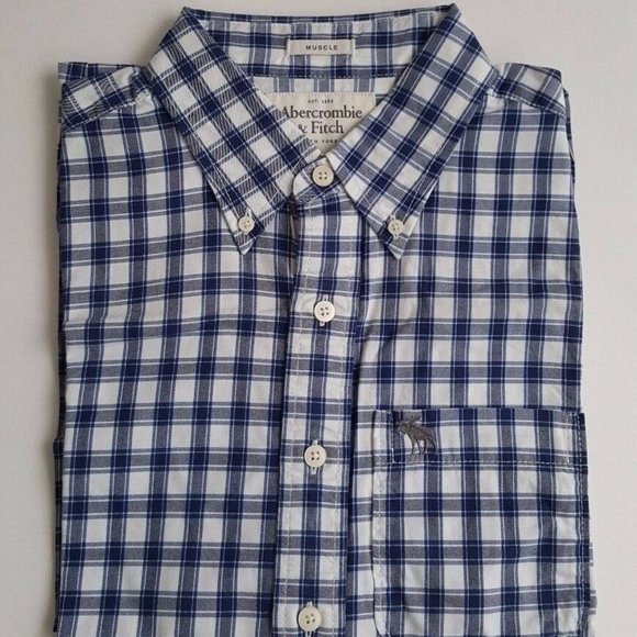 New Abercrombie & Fitch Men’s Plaid check Shirt - Picture 1 of 2